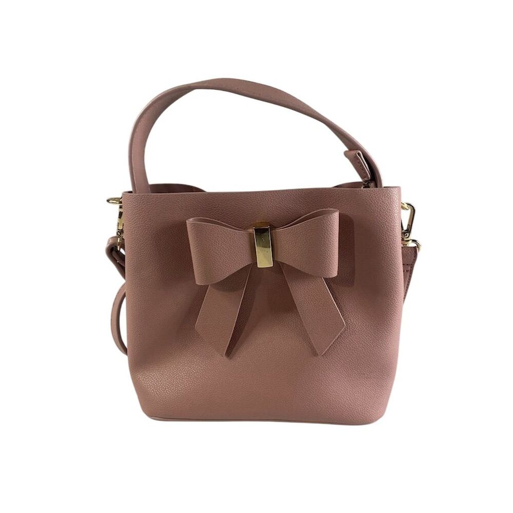 Like Dreams Pink Bow Top Handle Shoulder Bag Purse for Women